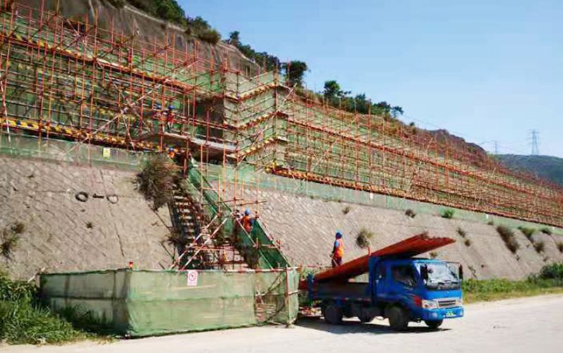 浙江三門(mén)核電廠區(qū)水土保持邊坡綠化工程